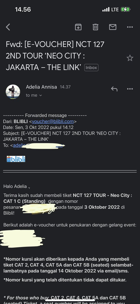 amandamerr's tweet photo. Superr happy today finally dapet tiket The Link CAT1 dari one and only jastip yg gue ikutinn @loveyourdel 😭😭 thanks a lot kakdell💚✨ luck bisa lewat siapapun ternyata🥺 will rebook for next concerts🫶🏻 https://t.co/i1Y9kChDlE