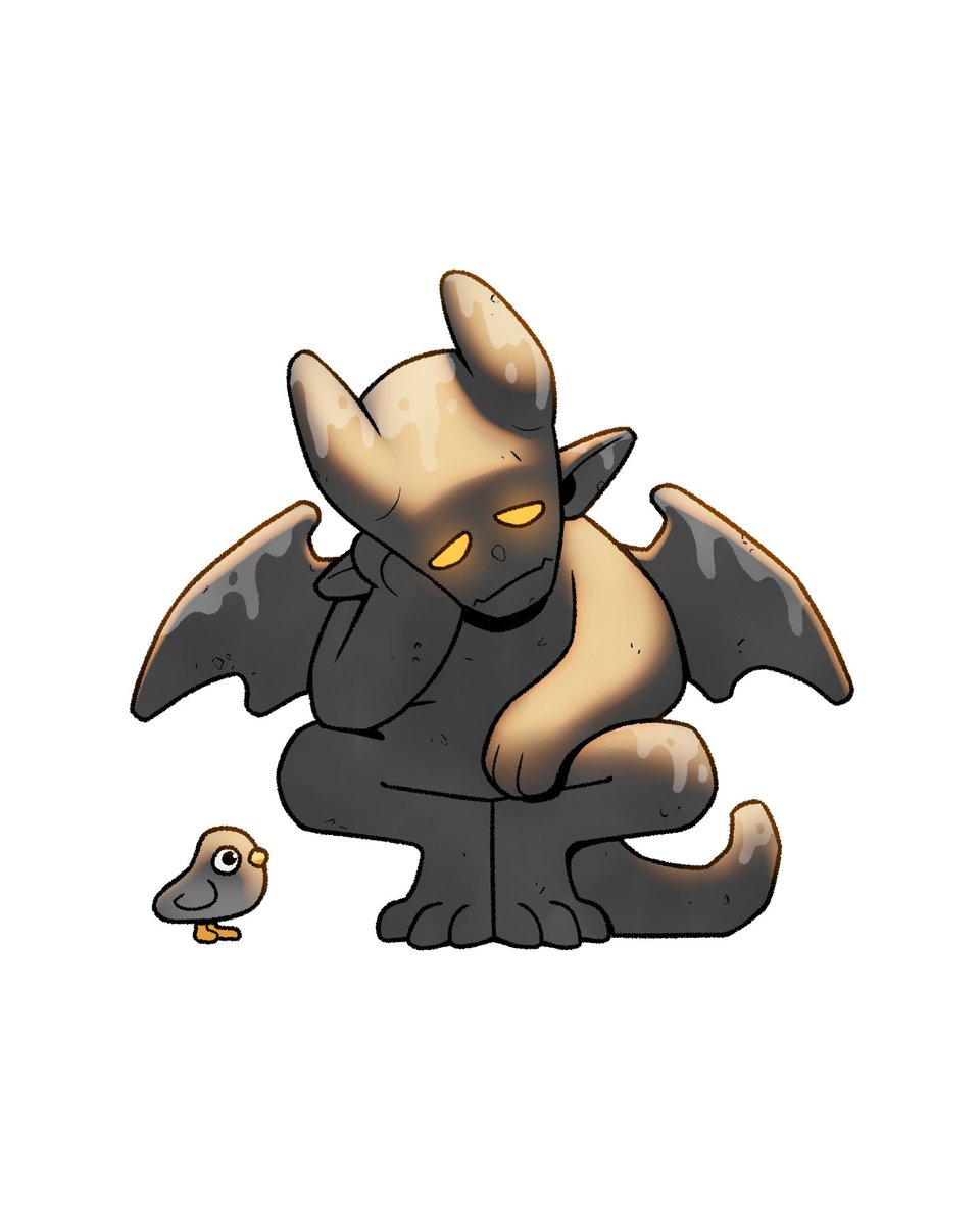 Inktober jour 1 : Gargouille 

#inktober #inktober2022