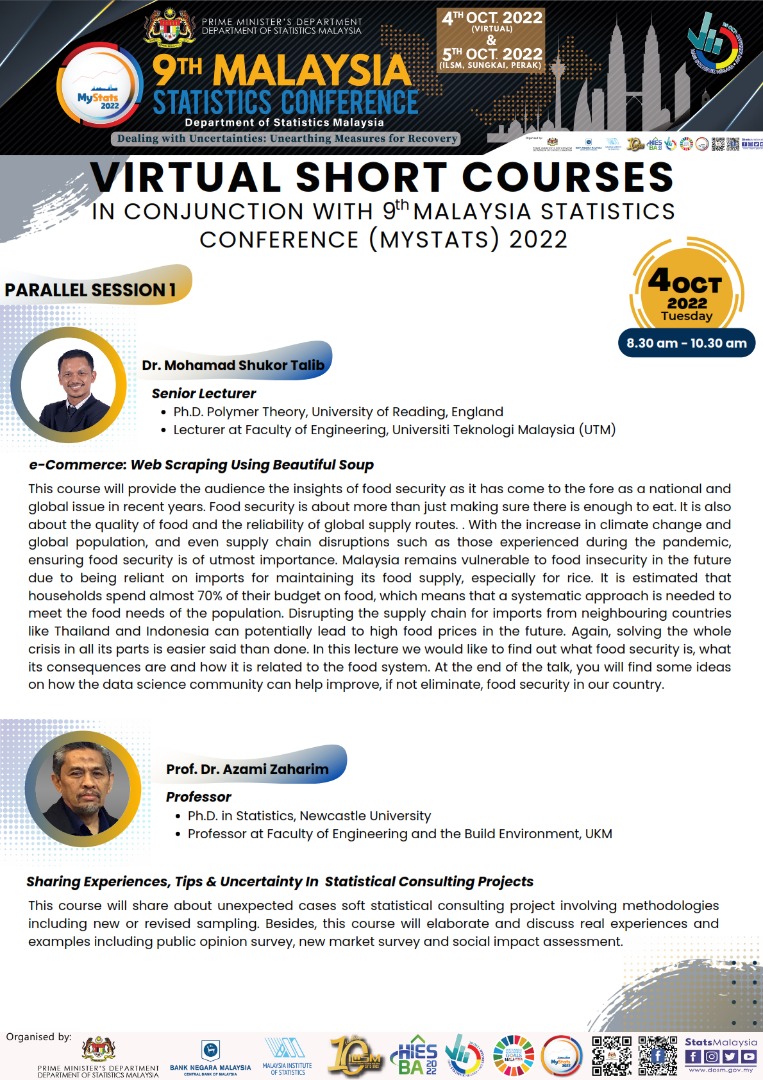 DOSM on Twitter "Stay Tuned ‼️ Nantikan Short Courses yang diadakan