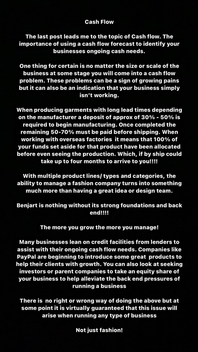 BenjartWorld's tweet photo. Insight Mondays - Cash Flow #Benjart https://t.co/vOYFwaZAKx