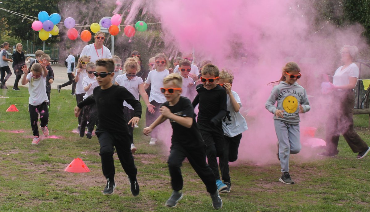 Our first ever Colour Run event as part of Reach2's 11b411 promises. Our event was held in memory of Harry Elmy.
It was a fantastic, fun-filled experience and hopefully one which the children will remember for many years to come. #reach2is10 <a href="/reach2trust/">REAch2 Academy Trust</a>