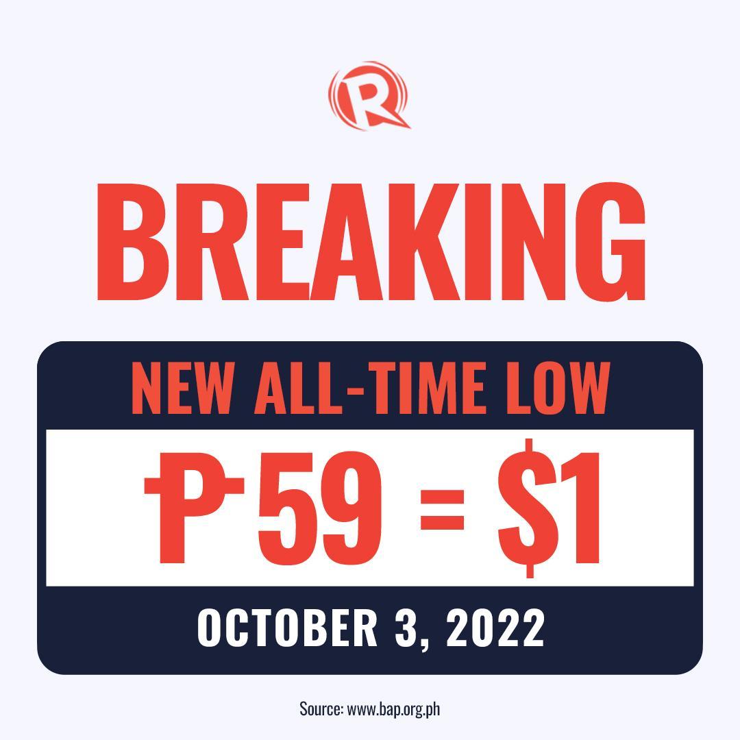 BREAKING The Philippine Peso Hits A New All time Low Of P59 Against breaking-the-philippine-peso-hits-a-new-all-time-low-of-p59-against