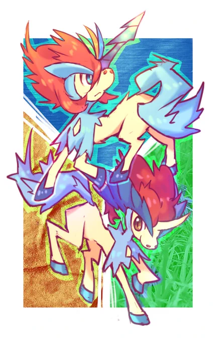 その時からたくさんのポケモンを描いてきた。同じく2012年に描かれた。#過去絵再掲  