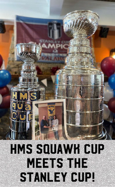 HoldrumMS's tweet photo. In honor of our first Spirit Week of the year, check out our Hawk Cup meeting the actual Stanley Cup! Go Holdrum!!! https://t.co/5uFa0jdEoU