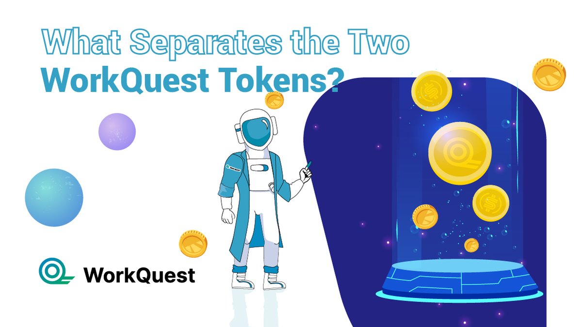 workquest_co's tweet photo. 🚨 What Separates the Two WorkQuest Tokens?🚨
The WorkQuest Token (WQT) is solely used to manage the WorkQuest DAO.🗄
WUSD is the primary currency between employer and employee on WorkQuest.👨🔧
https://t.co/AIGFEC0juY
#WorkQuest #Blockchain $WUSD $WQT #WorkNet #job #Crypto https://t.co/sYSw0abZGg