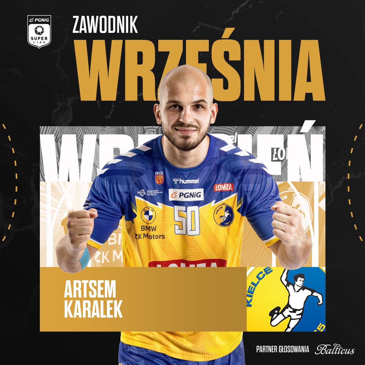 ORLEN Superliga (@orlen_superliga) on Twitter photo Artsem Karalek najlepszym Zawodnikiem Września ❗️
30 trafień gracza <a href="/kielcehandball/">Industria Kielce</a> w pierwszych czterech seriach 💪
Partnerem głosowania jest <a href="/balticuswatches/">balticuswatches</a> ⌚️
➡️ pgnig-superliga.pl/artsem-karalek… Artsem Karalek najlepszym Zawodnikiem Września ❗️
30 trafień gracza <a href="/kielcehandball/">Industria Kielce</a> w pierwszych czterech seriach 💪
Partnerem głosowania jest <a href="/balticuswatches/">balticuswatches</a> ⌚️
➡️ pgnig-superliga.pl/artsem-karalek…