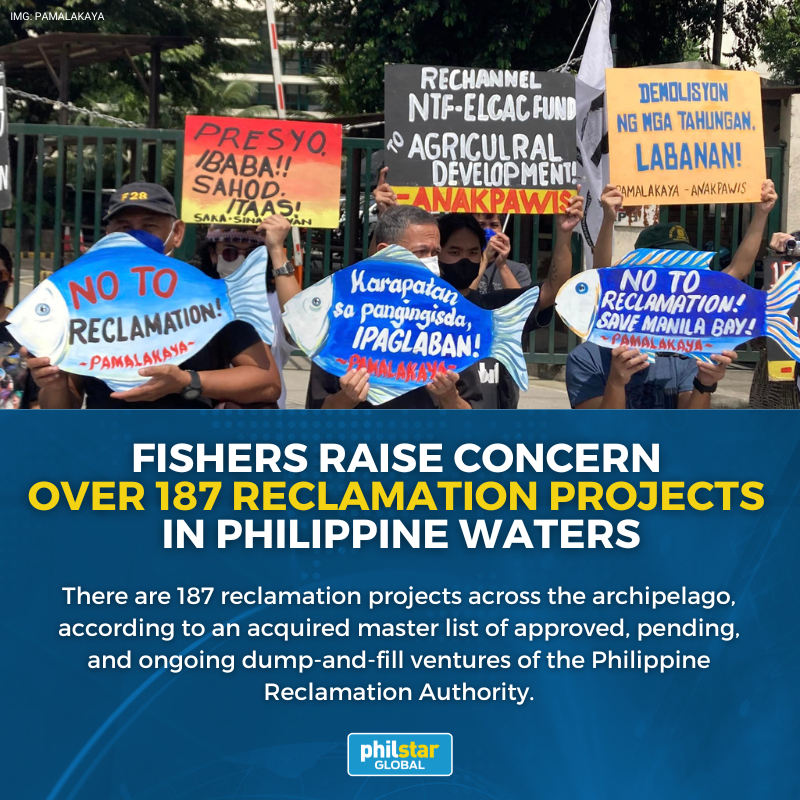 PhilstarNews's tweet photo. 'THIS ISN'T JUST FIGURES'

Fisherfolk group PAMALAKAYA raised concern over 180 proposed and ongoing reclamation projects that threaten the country’s marine biodiversity and the livelihood of small-scale fishers.

READ: https://t.co/mpqz3C5WID https://t.co/HvDnfuDQuF