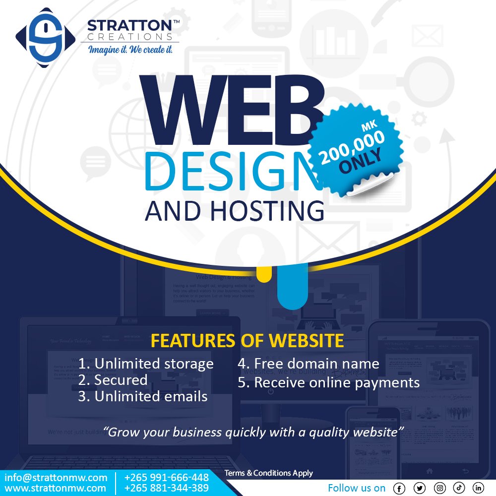 strattonbrandmw's tweet photo. Did you know you can receive payments on your website?
Get an e-commerce website today and continue to make sales even as you sleep.
Call or WhatsApp us at 0991666448
Email: info@strattonmw.com
#websitedesignersmalawi
#adverisingagencymalawi
#stattoncreations
#strattonmw https://t.co/iueQUklUF4