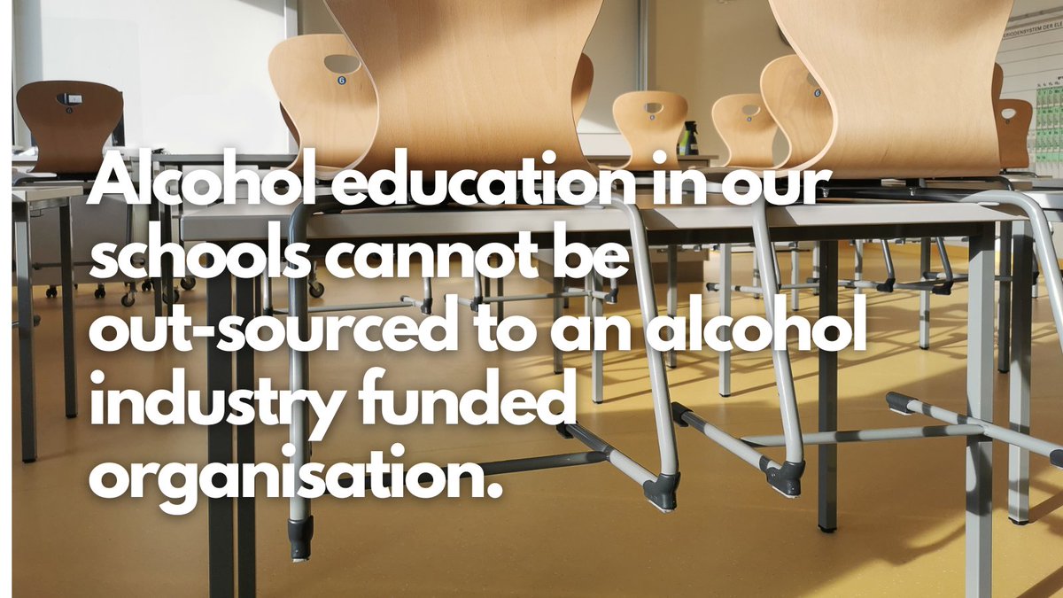 We believe that the alcohol industry's access to our schools, and a facilitation of a corporate social responsibility strategy that exposes children to the ambiguous messaging of ‘responsible’ alcohol use, is simply unacceptable.

Read our co-blog:
alcoholireland.ie/alcohol-educat…