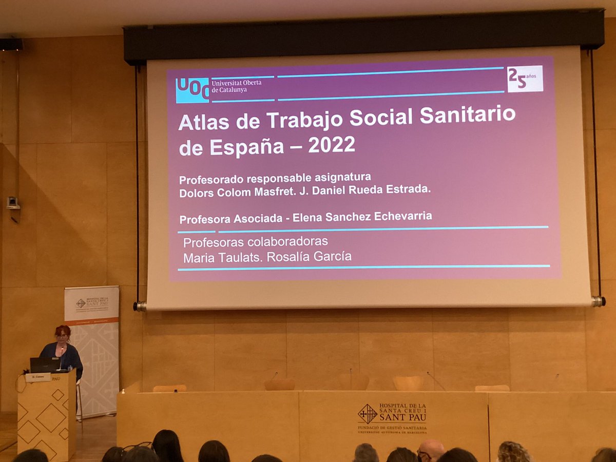 Dolors Colom, presenta el atlas de TSS. Innovación a través de la geolocalización en el TSS <a href="/UOCesalut/">UOC Estudis de Ciències de la Salut</a>