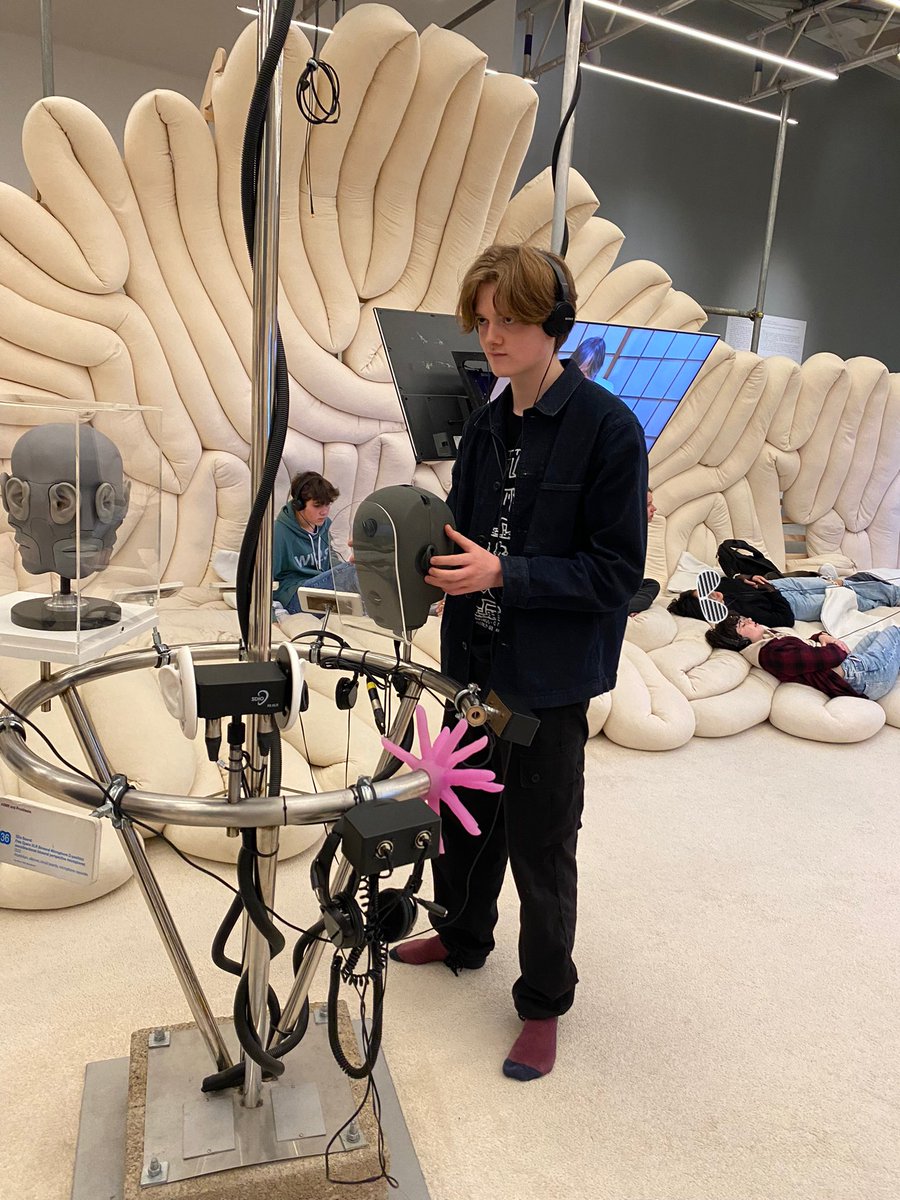 Graphics_Grange's tweet photo. A great experience for the Y11 &amp; Y13 design students who visited the design museum and Tate Modern. They were immersed in an interactive ASMR exhibition and looked at the work of a number of designers, sculptors and Graphic Artists. @Grange_Cheshire https://t.co/wR2IyUkotd