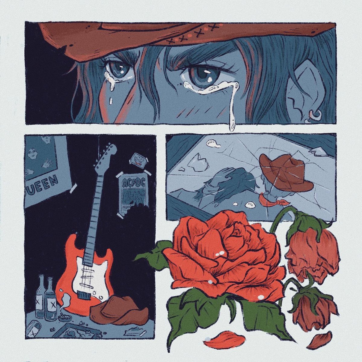 _charitylynn's tweet photo. 03: Cowboy

#peachtober22 #illustration #sad https://t.co/ygT0qMUBxe
