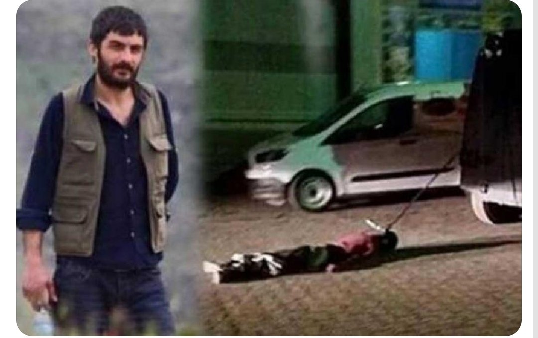 İnsanlığın bir araca bağlanarak, sürüklendiği günü unutmak mümkün değildir. 
Unutmayacağız.
#HacıLokmanBirlik