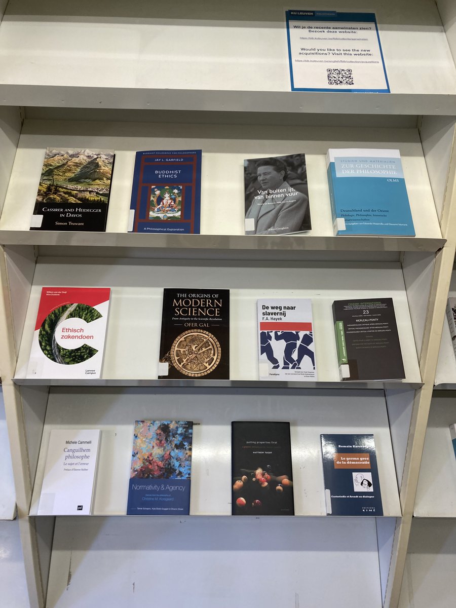 jabgreig's tweet image. A new round for the #leuvenPhilosophy #newLibraryBooks series. A little more quiet with the highlights (for me), but a couple stick out.