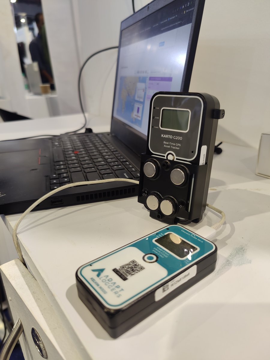 AdaptLoggers's tweet photo. Showcasing Karto at #IMC2022 
 #pragatimaidan, #newdelhi 

#indiamobilecongress 
#imc #AdaptatIMC #assetmanagement #assettracking 

#iot #innovation #coldchainlogistics #supplychainmanagement #realtimedata #realtimemonitoring #conference #conference2022 #exhibition https://t.co/uhTFmxD9go