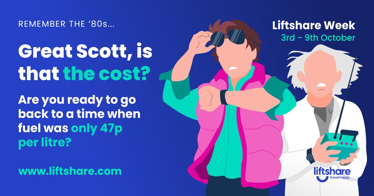Liftshare's tweet photo. Lessons for the future are often learnt from reflecting on our past. What changes could you make to ensure the world is a better place to live in for future generations and save yourself money?.
Sign up this #Liftshareweek for a chance t... #rememberwhen https://t.co/UeB5gjxQdJ https://t.co/rwW7EKPDEu