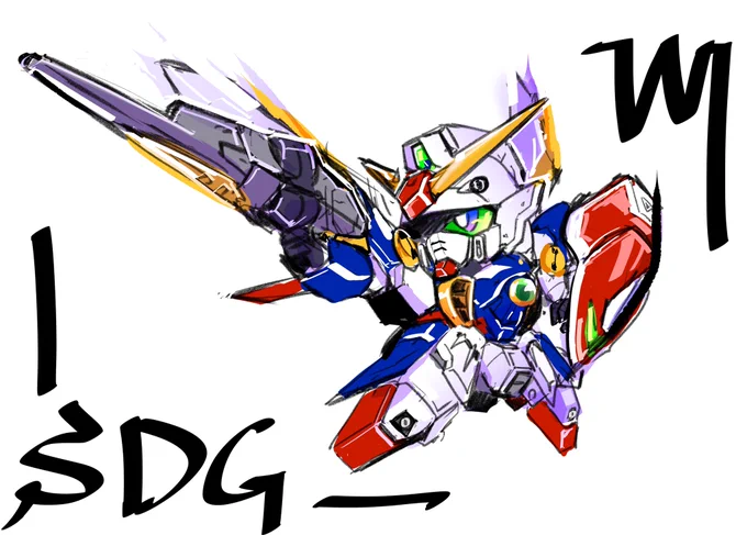 ウイングガンダム!「任務了解。これより破壊する・・・!」#SDガンダム 