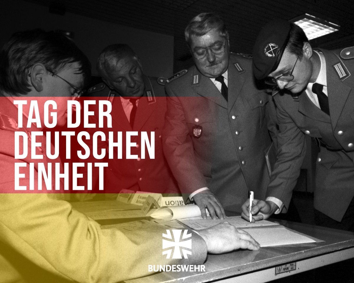 bundeswehrInfo's tweet photo. #TagderDeutschenEinheit – Seit über 30 Jahren leben wir in einem geeinten, freien und demokratischen Land. Ein Privileg, das nicht alle Menschen haben und für welches wir – vor allem im Angesicht aktueller Entwicklungen auf dem eigenen Kontinent – dankbar sind. https://t.co/dbvy0pHqqY