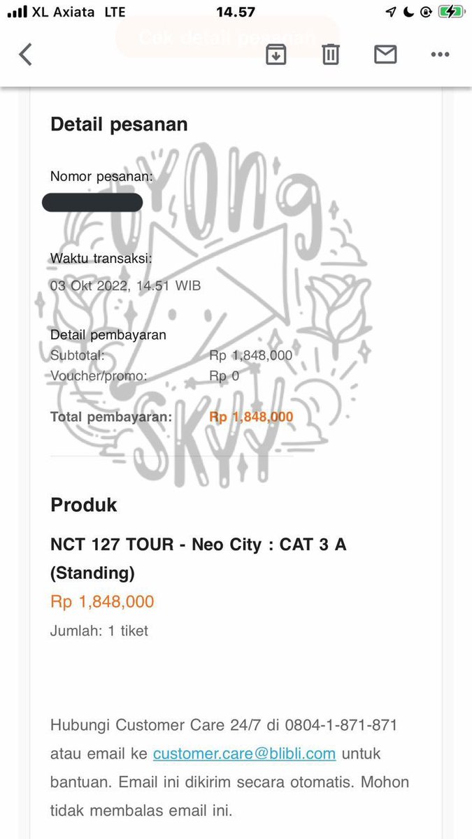 tyongskyy's tweet photo. wts / want to sell
ticket neocity the link jakarta DAY 1 (4 nov)
CAT 3A 
price offer you highest price by dm
bisa di bantu sampai ticket fisik yaaa.

t. wtb wts nct 127 concert #THELINKTourJakarta https://t.co/l0BXN8dsoO