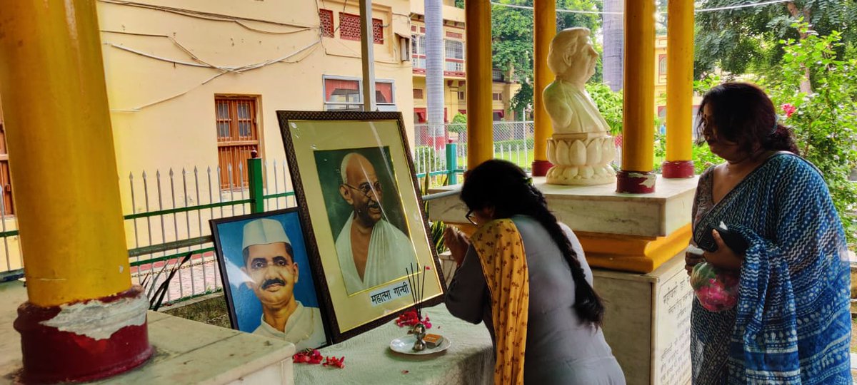 chgsbhu's tweet photo. Gandhi Jayanti celebrations at CHGS (K), BHU, Varanasi @bhunewsofficial @VCofficeBHU https://t.co/JgTBTxe5H6