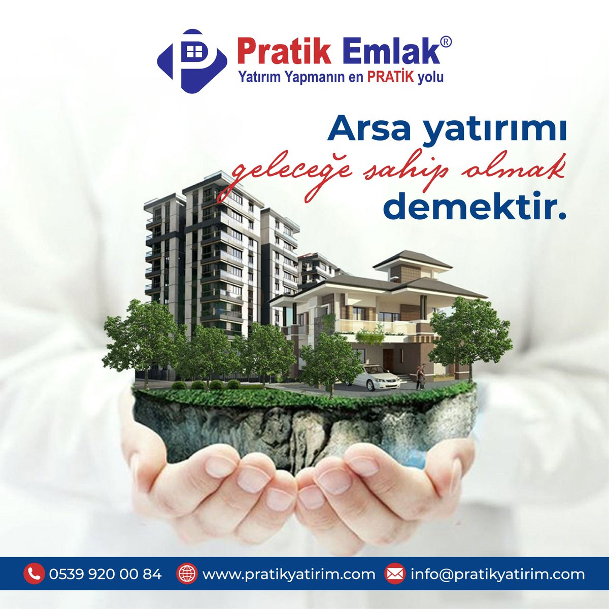 pratikemlak's tweet photo. Geleceğinize yatırım yaparken güvenilir kişilerden yardım alın. Pratik Emlak olarak arsa yatırımı, gayrimenkul alımı gibi konularda başlangıçtan sonuca kadar sizin yanınızdayız.

📱 0539 920 00 84
🌐 https://t.co/qBXxvlRVxc

#Emlak #Yatırım #Arsa #PratikEmlak #PratikYatırım https://t.co/kKvV7ffPxd
