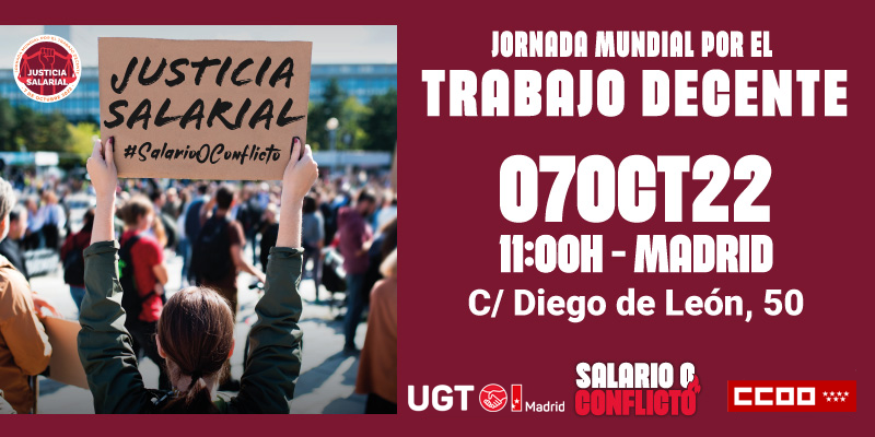 🔴 No vamos a tolerar que las grandes corporaciones sigan acumulando beneficios millonarios a costa de empobrecer a la clase obrera.

✊ ¡MOVILÍZATE! 
📢 Viernes 7 de octubre, 11:00h
📍 Sede CEOE-CEIM (C/Diego de León, 50)
#salariooconflicto