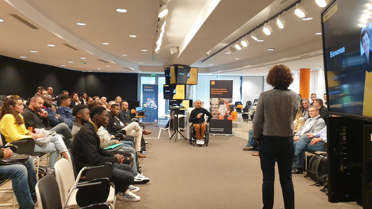 ⭐️ Romp@is Isabelle 🧚🏻♂️ (@isabellerompais) on Twitter photo 46 jeunes intègrent le parcours techniciens-nes du #CFA_Orange, un métier majeur pour répondre aux enjeux <a href="/Orange_France/">Orange France</a>. <a href="/ElassineMoez/">Moez EL ASSINE ▪ PLY</a> et <a href="/efonteix_/">Elisabeth Fonteix</a> lancent cette journée d'intégration <a href="/Isabelle1Even/">EVEN</a> <a href="/ForetNoel/">Noel Foret</a> <a href="/Mmontauze/">Michele Montauze</a> <a href="/MarcBlanchet75/">Marc Blanchet</a> 46 jeunes intègrent le parcours techniciens-nes du #CFA_Orange, un métier majeur pour répondre aux enjeux <a href="/Orange_France/">Orange France</a>. <a href="/ElassineMoez/">Moez EL ASSINE ▪ PLY</a> et <a href="/efonteix_/">Elisabeth Fonteix</a> lancent cette journée d'intégration <a href="/Isabelle1Even/">EVEN</a> <a href="/ForetNoel/">Noel Foret</a> <a href="/Mmontauze/">Michele Montauze</a> <a href="/MarcBlanchet75/">Marc Blanchet</a>