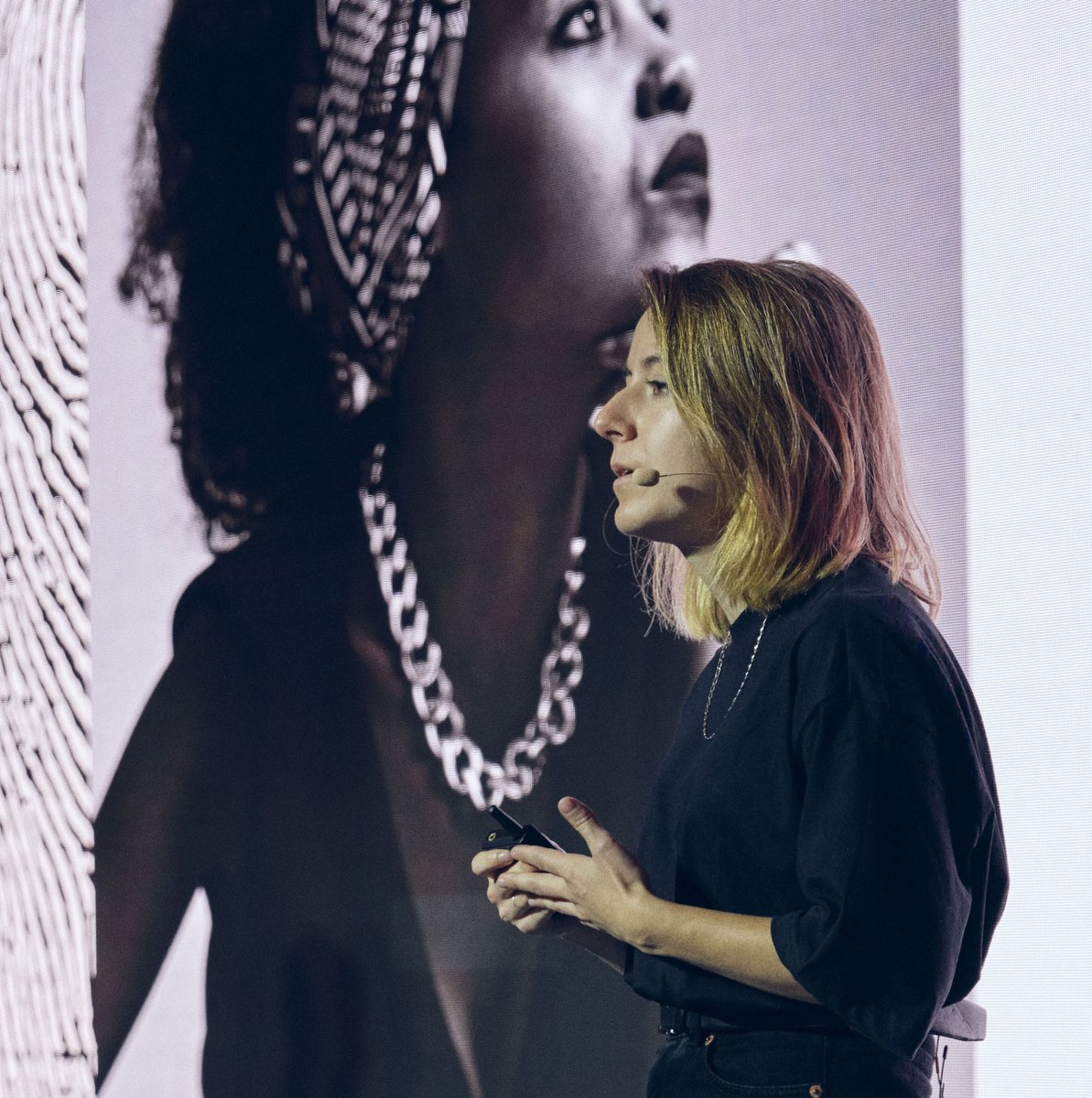 designmattersdk's tweet photo. Founders &amp; Creative Directors from @sharpandsour, Maria Fuentenebro, and Mario Mimoso, showcased how they set to (unofficially) redesign brands depicting racist stereotypes. 
#designmatters #designmatters22 #designtalks #designconference #conference #digitaldesign #talks https://t.co/Qa8jBgp8hI