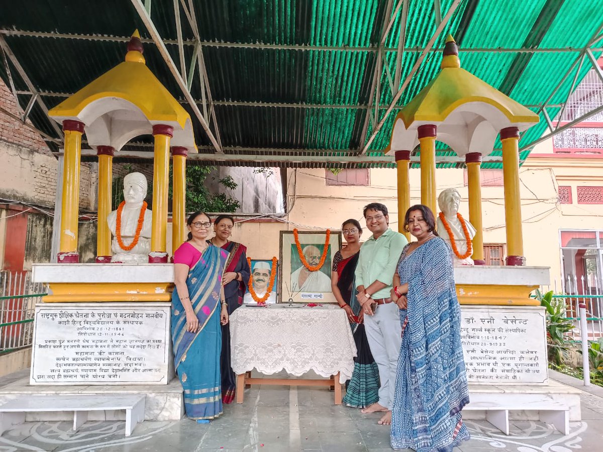 chgsbhu's tweet photo. Gandhi Jayanti celebrations at CHGS (K), BHU, Varanasi @bhunewsofficial @VCofficeBHU https://t.co/JgTBTxe5H6