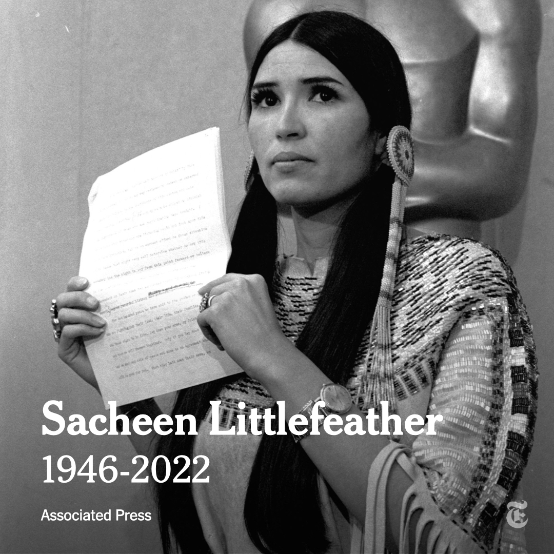 The New York Times on Twitter "Sacheen Littlefeather, the Apache