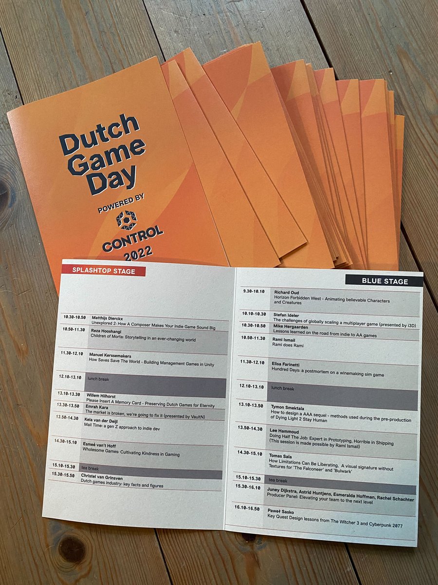 DGA_online's tweet image. Goodmorning! Only 3 days left until Dutch Game Day powered by @ControlMagazine! We are looking forward to a fantastic program! Two tracks, 18 sessions, 21 speakers.

Will we see you there? Get your tickets now: eventbrite.com/e/331395552017/

#dutchgameday