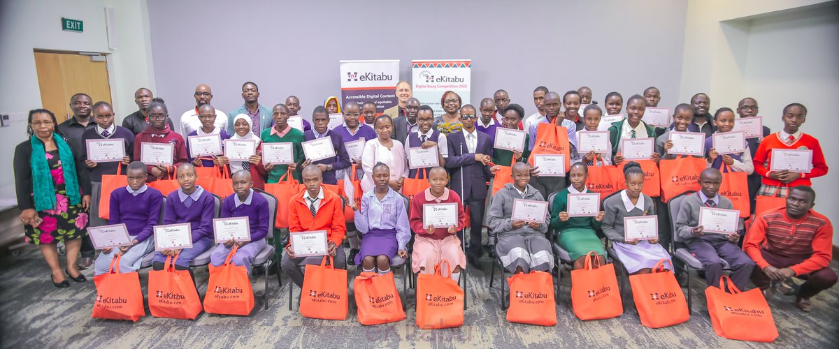 Thank you to all who joined us in awarding the 10th Digital Essay Competition (DEC) 2022 winners and finalists during the #NairobiInternationalBookFair. Congratulations to the DEC 2022 winners and finalists! Check out the winners and finalists list here: ekitabu.com/2022/10/03/dig…