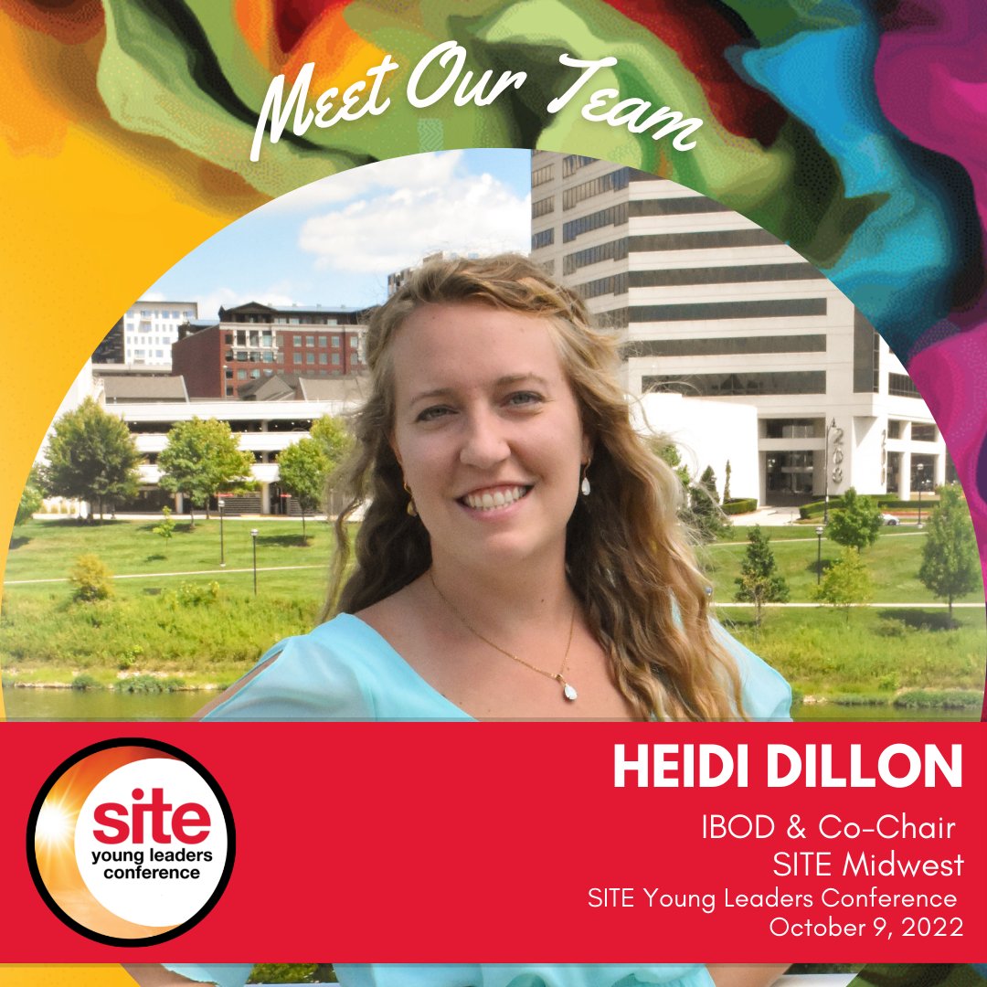 SITEYoungLeader's tweet photo. Meet Heidi Dillon!
.
Heidi is currently a Manager of Event Operations with One10, is the sitting Young Leaders Representative on the SITE International Board of Directors, and belongs to the SITE Midwest (USA) chapter.
.
1/2 https://t.co/6vV9pEUG1c