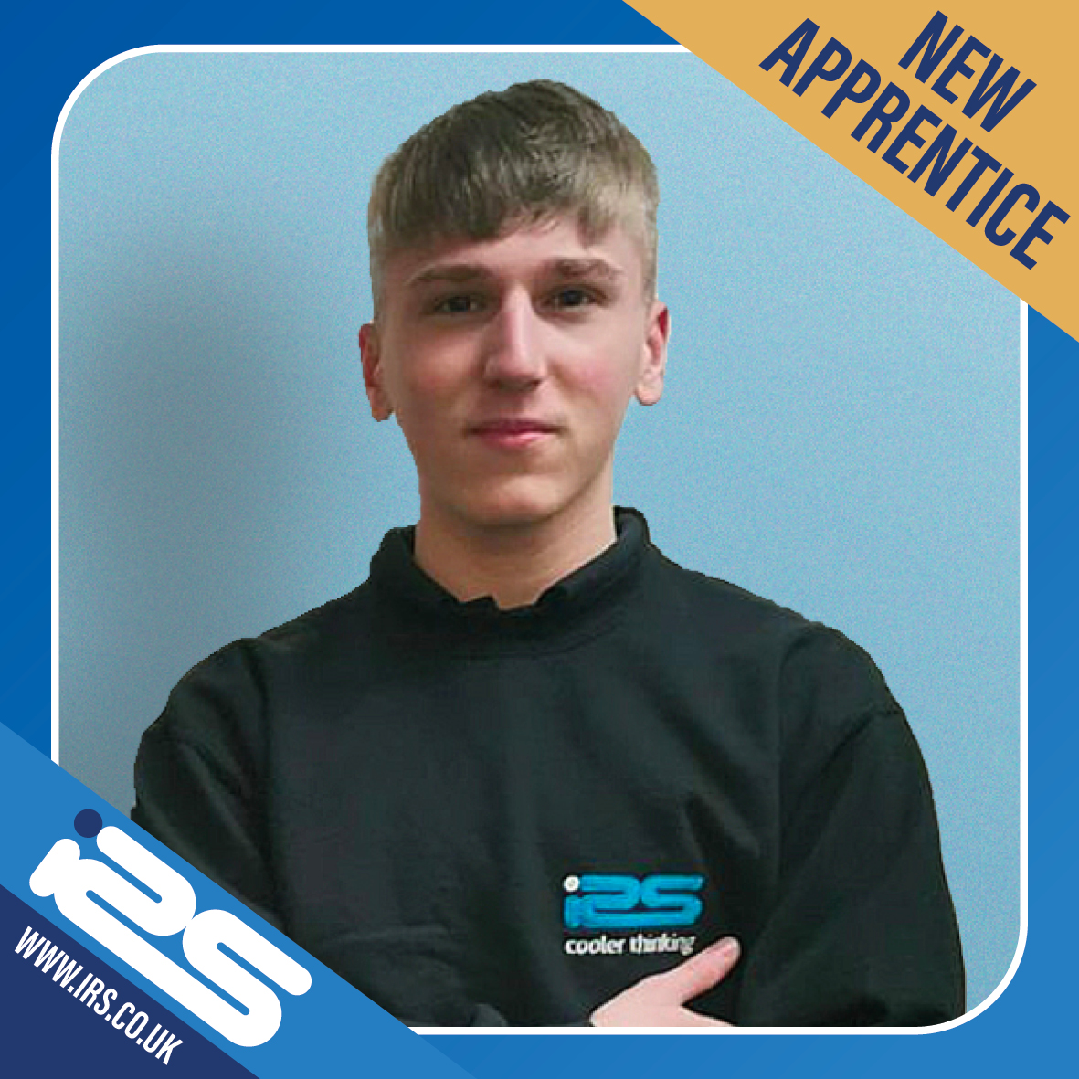 OFFICIAL_IRS's tweet photo. Welcome to our new apprentice Leo Sheldon. Having impressed us during work experience, IRS have secured a 4-year day release apprenticeship in partnership with Dudley College. Working towards his Refrigeration Air Conditioning &amp; Heat Pump Eng. Tech. Level 3 qualification. https://t.co/6srZGw3D4o
