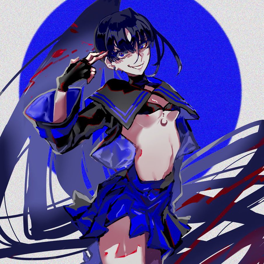 がうるぐら 「 #あなたのあお色の作品を見せてください 」|UguisuAnn👼デザフェス【A-154】のイラスト
