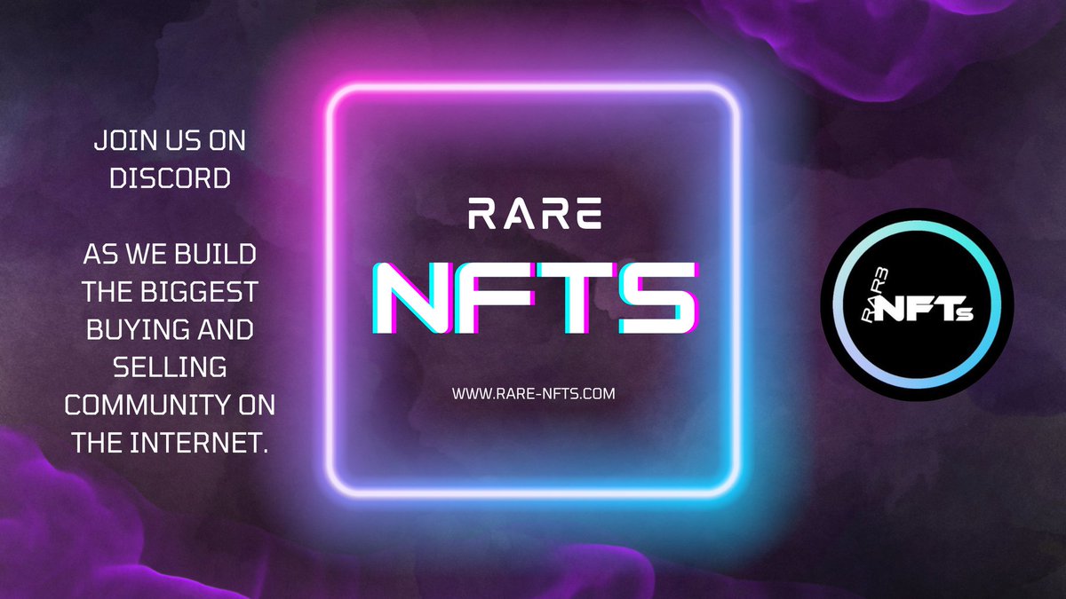 MYGBIT1's tweet photo. hey come check out Discord with me https://t.co/fnMK9GAOyq
Join the largest #NFTcommunity
on @Twitter 🎴
@_rarenfts and @mikesherratt83 give you the opportunity to make your #NFT business known 🖼️
The only promotion group where you will not be asked for money, ask for information https://t.co/PwDRXstqLx