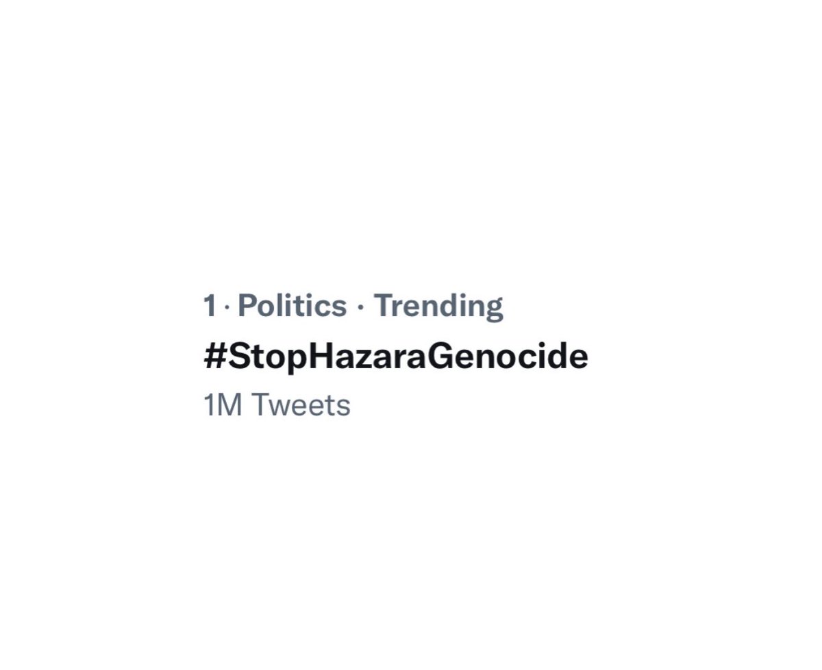 HabibKhanT's tweet photo. One million tweets. 
#StopHazaraGenocide https://t.co/s1l2CxxJuJ