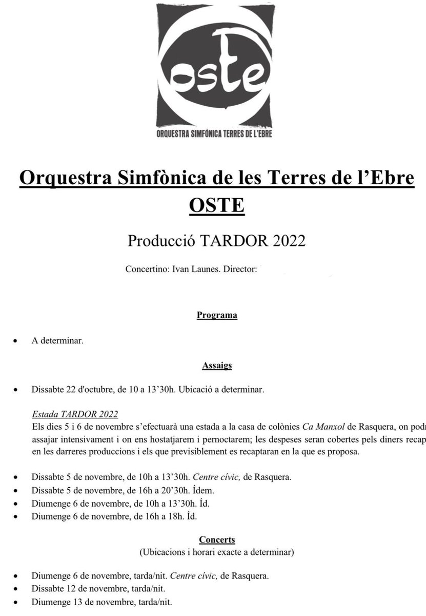 📣Últims dies per apuntar-vos, fins divendres 7! inscripcions a damahabe@yahoo.es