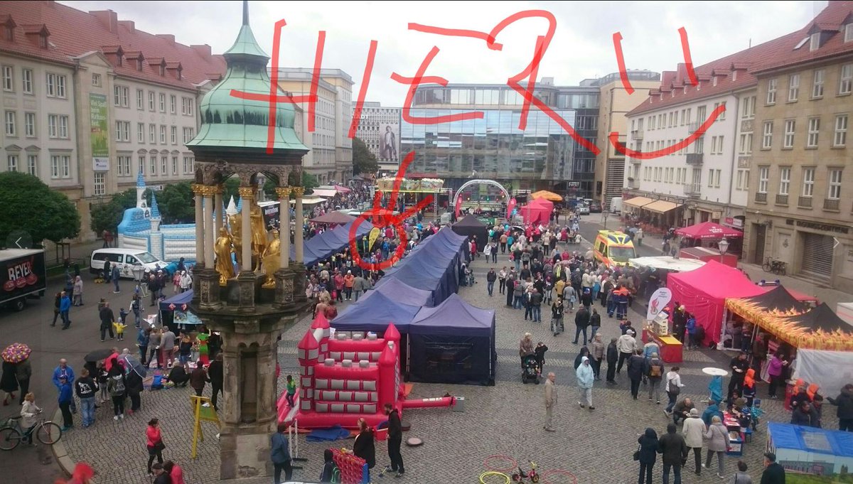 So schön könnte der alte Markt aussehen, wenn die Familien- und #Jugendarbeit der 
<a href="/Ottostadt/">Ottostadt Magdeburg</a> mal wieder ein Rathausfest durchführen dürfte. (Bild: heute vor 5 Jahren)