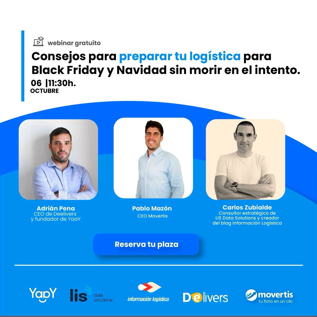 LIS_Data_ES's tweet photo. 🚛 ¿Está tu empresa preparada para la demanda navideña? El pistoletazo de salida lo da el #BlackFriday ¿Sabes cómo afrontar sus retos logísticos sin morir en el intento?
👉 Nuestro @czubialde, Adrián Pena y Pablo Mazón, nos lo cuenta en el próximo #MobilityTalk de @movertis https://t.co/HsN1xgQwFP