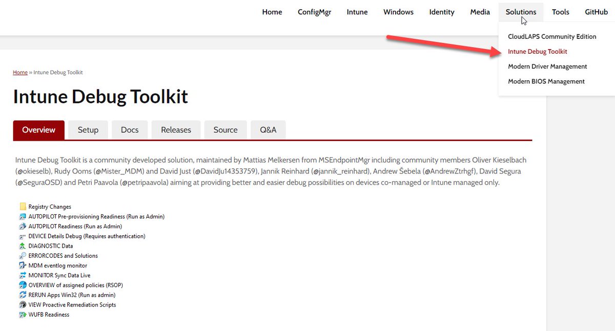 New solution ready on the <a href="/MSEndpointMgr/">MSEndpointMgr</a> site!
Version 2.0 finalized and ready for a brand new start.
msendpointmgr.com/intune-debug-t…

Thanks to all involved and specially <a href="/NickolajA/">Nickolaj Andersen [MVP]</a> for all support with blog and site
#MSIntune #MEM #CoManaged #DebugExpert #Community #IntuneDebugToolkit