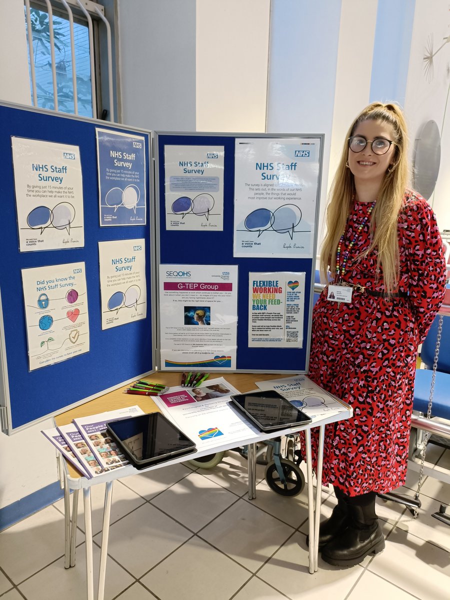 WEDoOD_UHP's tweet photo. National Staff Survey is launching today! Look out for an email inviting you to complete - we will be in the main entrance to answer any queries and help you to complete @UHP_NHS  @pliplop101 @WEDoOD_UHP @LGBT_UHP @UHPImaging @UHPNTcardiology @UHP_REI @StevenKeithNHS @AnnJamesNHS https://t.co/ygo3QeLpa4