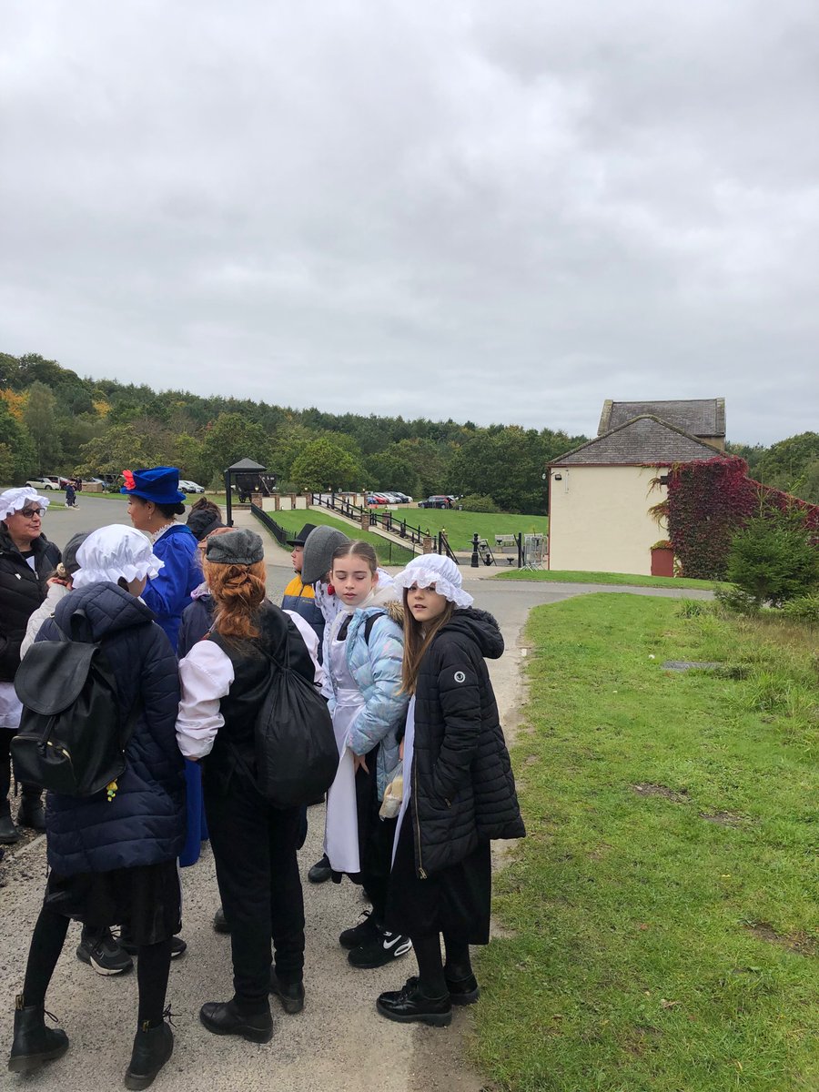 Year 6 have arrived at Beamish. #granddayout