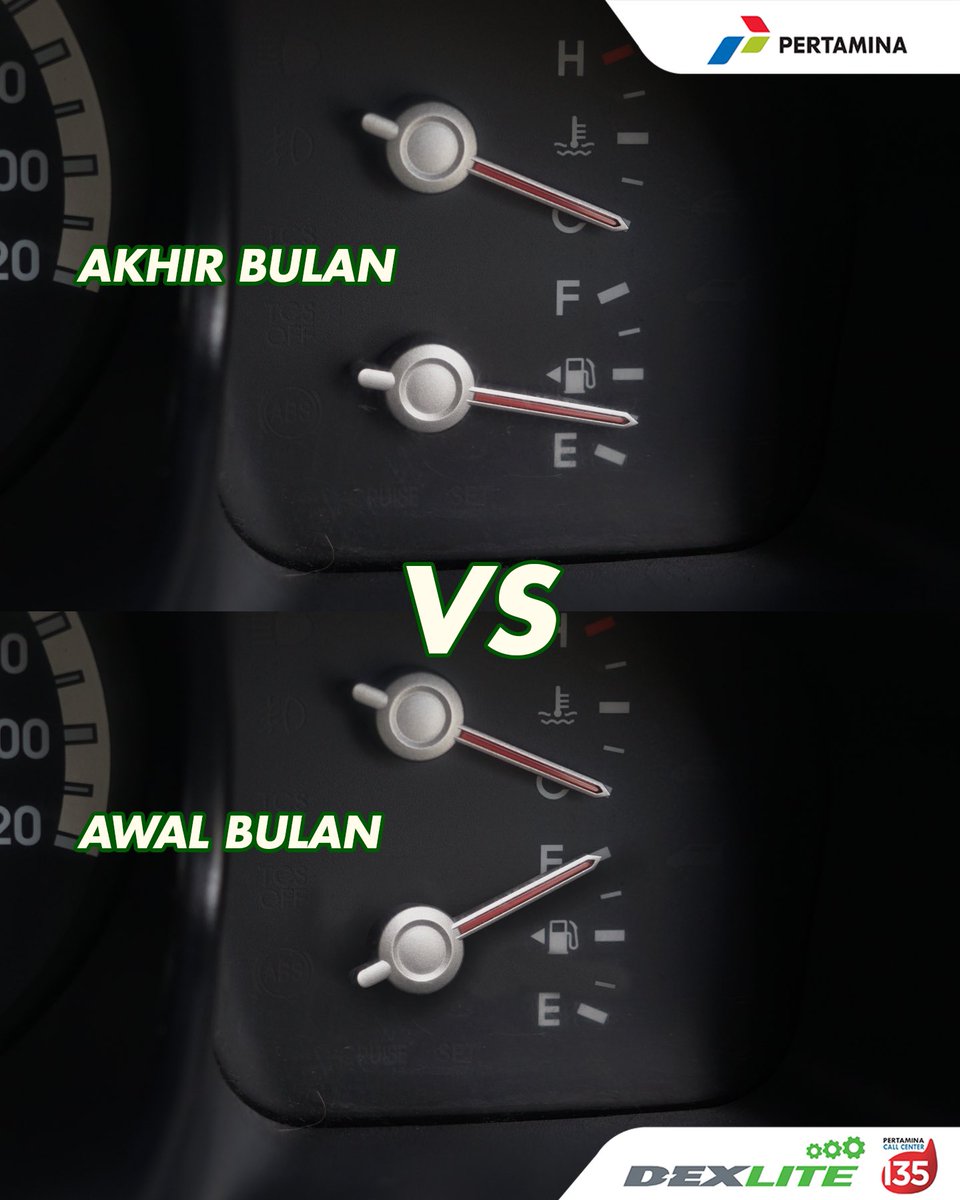 Sebelum gajian di hemat-hemat pakai bahan bakar, pas udah gajian langsung gas full tank!
Isi bahan bakarnya tentu pake DEXLITE ya, biar mesin mobil kamu terawat, bertenaga dan ramah lingkungan
#DexCommunity #FWD
#DexSeriesID #DurableEngineExtremePerformance #DieselHematBertenaga