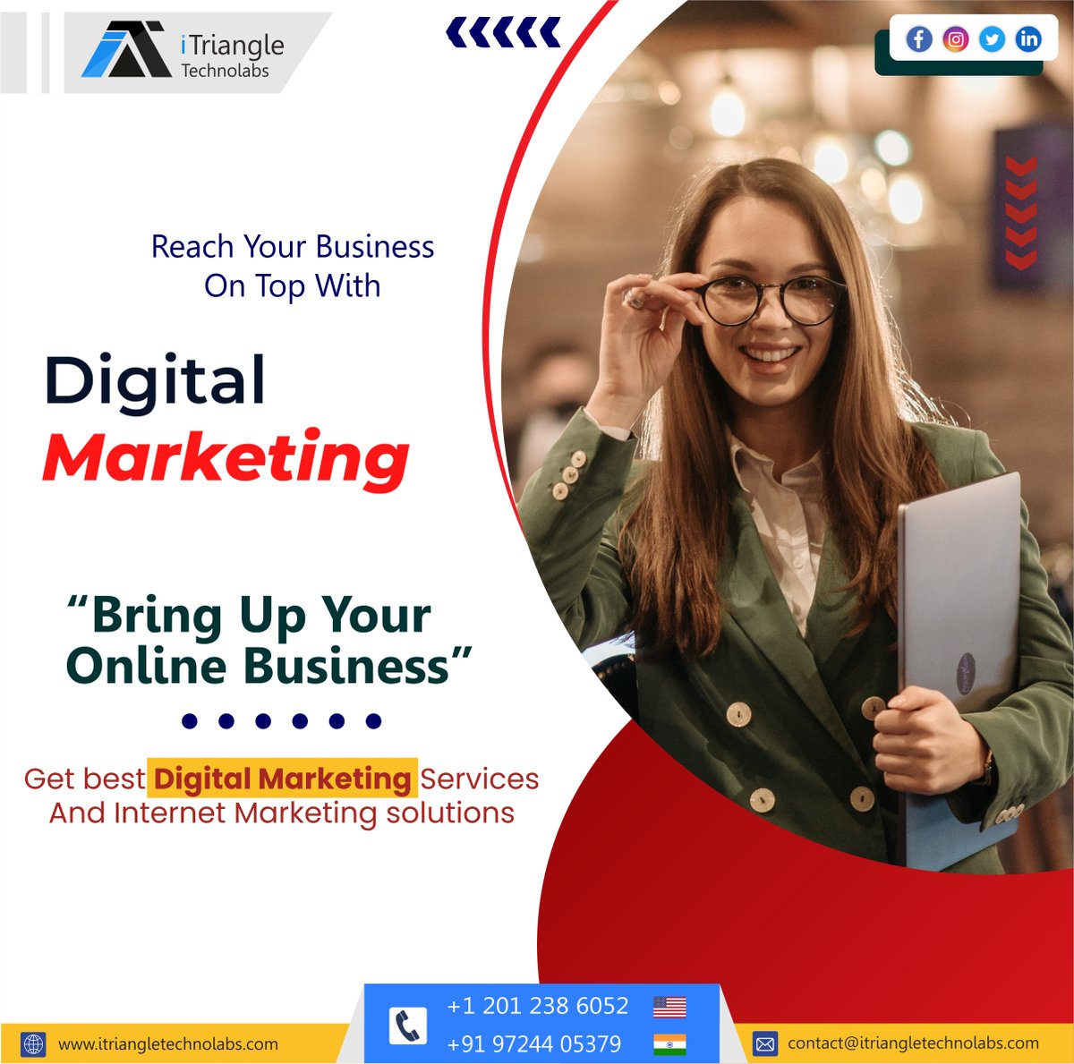 itriangletech's tweet photo. Visit: https://t.co/RtQkC4BIur
Mail: contact@itriangletechnolabs.com
Call: +1 201 238 6052
Call: +91 97244 05379

#digitalmarketing #socialmediamarketing #socialmedia #seo #business #branding #onlinemarketing #entrepreneur #advertising #digitalmarketingagency #smallbusiness https://t.co/vAdyPLgXh0