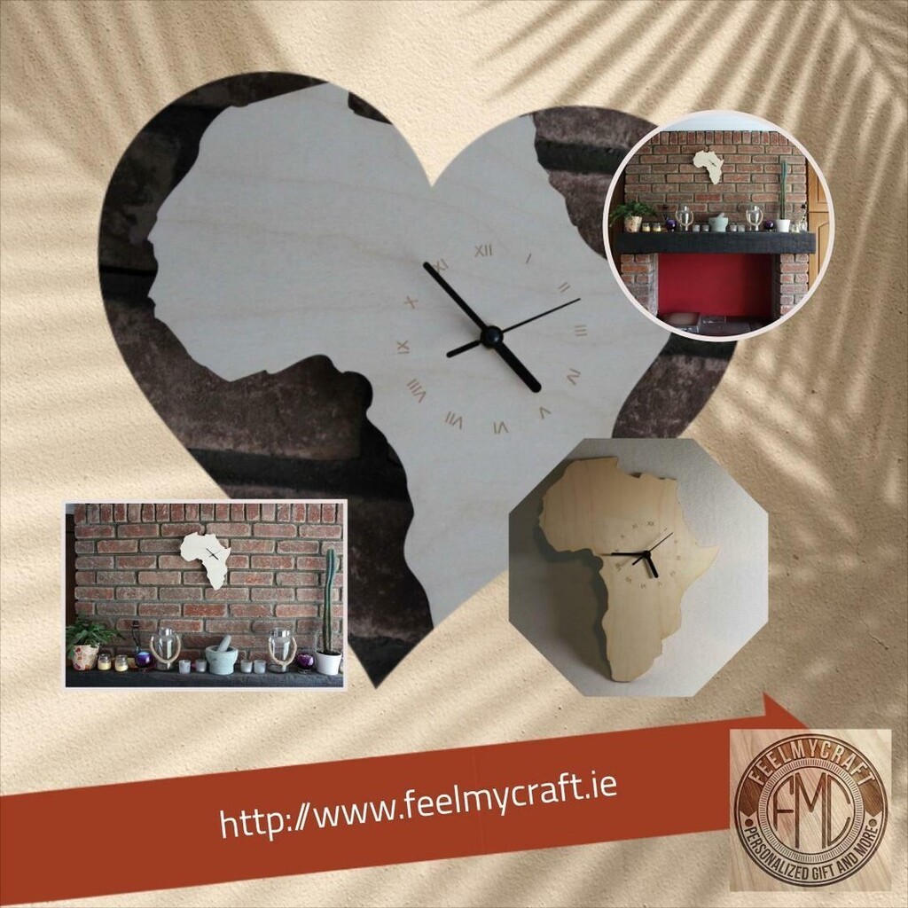 FeelMyCraft's tweet image. 🐕 Big deals! Custom Unique Bespoke Africa Shape Clock Africa Map Wooden only at €32.0 Hurry. #IrelandClock #PersonalizeClock #IrelandMap #AfricanClock #CustomGift #african #BlackEarth #IrishClock #AfricanGift #IrishMap