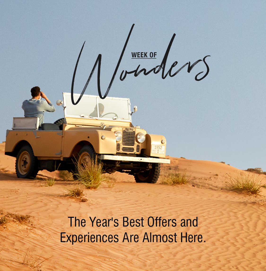 A week of spectacular offers and experiences is almost here. Enjoy it all beginning October 6. Learn more:  sher.at/6012Mbyx2
#WeekOfWonders