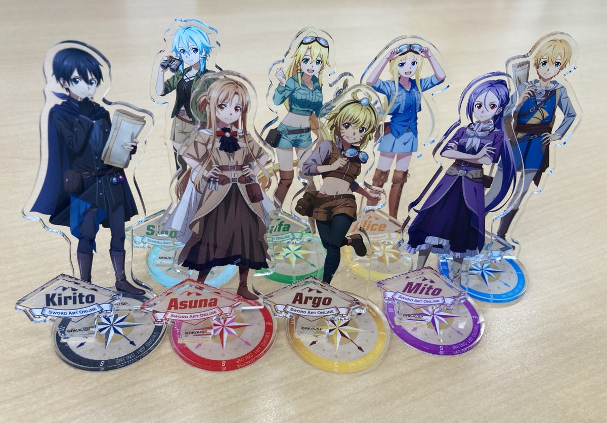 sao_hands's tweet photo. 🗺フェア販売商品情報🗺

アクリルスタンドは全種揃えて並べると圧巻です！！
台座の羅針盤がキャラカラーとなっている点もポイントです👀🧭

※店舗により売り切れの場合がございます

#sao_anime #ハンズ https://t.co/qbCVy35lAn