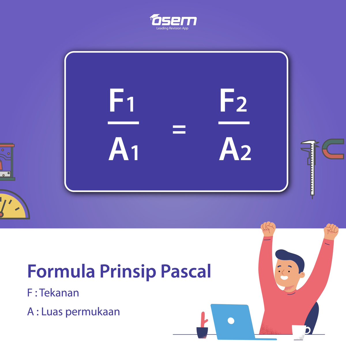osem_app's tweet photo. “Apa fakta Prinsip Pascal?”

Perkongsian prinsip-prinsip yang menarik di dalam mata pelajaran Fizik!

Prinsip dalam Fizik: Prinsip Pascal 

Dapat sesuatu hari ini? Jom, kongsikan kepada kawan-kawan anda🤭

#osem #education #highereducation #osemrevisionapp  #fizik #prinsippascal https://t.co/CLPDU0x4X0