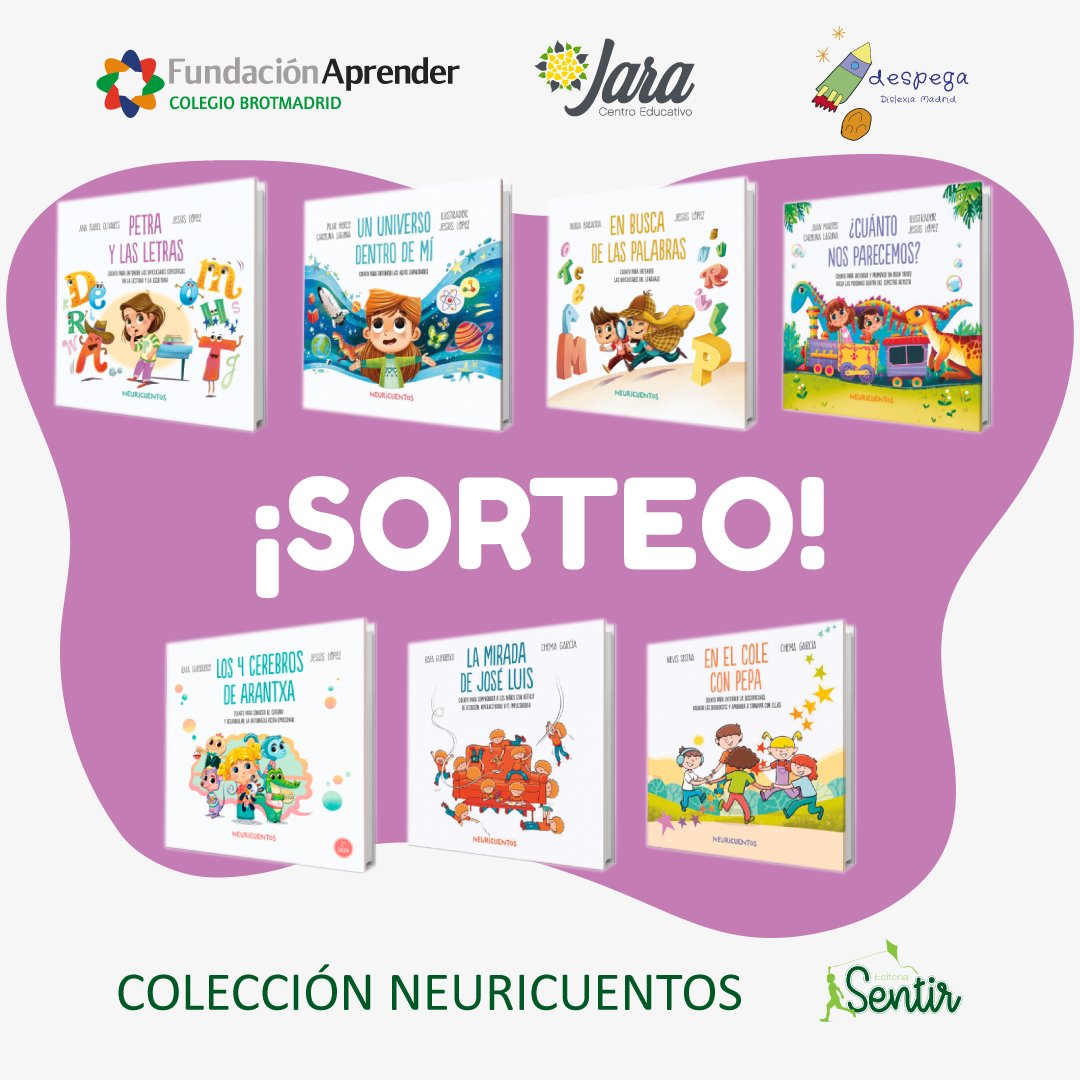 ¡¡SORTEO!! En la presentación del cuento "Petra y las Letras" este viernes a las 17:00 en Brotmadrid, entre todos los que adquieran el libro durante el evento, <a href="/DespegaD/">DespegaDislexiaMadrid</a> sorteará la colección completa "Neuricuentos" de la <a href="/EditorialSentir/">EditorialSentir</a>. 

¡No faltes! Estás invitado.

#Dislexia
